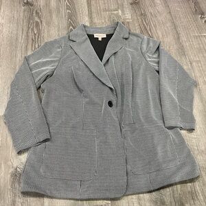 Women's Philosophy Gray Pinstripe Blazer Size 1X